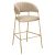 Design bárszék, bézs Velvet szövet/gold króm arany, DASMIN NEW TYP 2