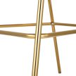 Design bárszék, bézs Velvet szövet/gold króm arany, DASMIN NEW TYP 2