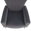 Relaxfotel, szürke Velvet szövet, BARET