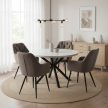 Design fotel, barna Velvet szövet, VERIO NEW