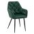 Design fotel, sötétzöld Velvet szövet, VERIO NEW