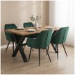 Design fotel, sötétzöld Velvet szövet, VERIO NEW