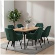Design fotel, sötétzöld Velvet szövet, VERIO NEW