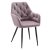 Design fotel, rózsaszín Velvet szövet, VERIO NEW