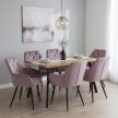 Design fotel, rózsaszín Velvet szövet, VERIO NEW