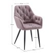 Design fotel, rózsaszín Velvet szövet, VERIO NEW