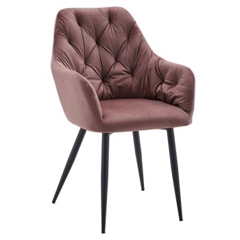 Design fotel, sötét rózsaszín Velvet szövet, VERIO NEW