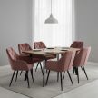 Design fotel, sötét rózsaszín Velvet szövet, VERIO NEW