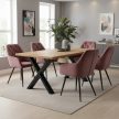 Design fotel, sötét rózsaszín Velvet szövet, VERIO NEW
