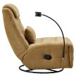 Luxus forgó fotel, hintafotel, mustársárga, UMRBO