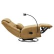 Luxus forgó fotel, hintafotel, mustársárga, UMRBO