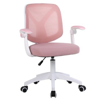 Irodai szék, rózsaszín/fehér, SOLARI