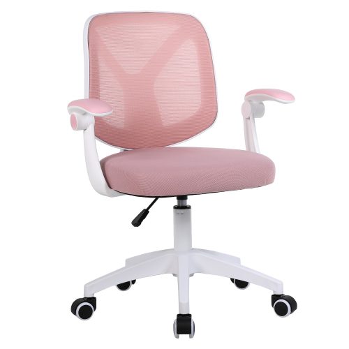 Irodai szék, rózsaszín/fehér, SOLARI