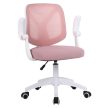 Irodai szék, rózsaszín/fehér, SOLARI