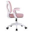 Irodai szék, rózsaszín/fehér, SOLARI