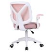 Irodai szék, rózsaszín/fehér, SOLARI