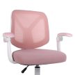 Irodai szék, rózsaszín/fehér, SOLARI