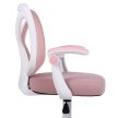 Irodai szék, rózsaszín/fehér, SOLARI