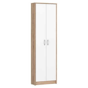 Szekrény, sonoma tölgy/fehér, VIRA-MECKI NEW