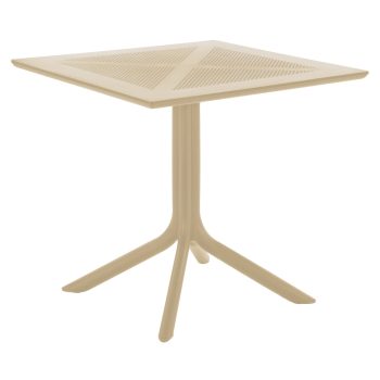 Kerti asztal, szürkésbarna Taupe, DENTON NEW