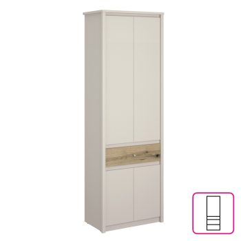 Szekrény, kasmír/evoke tölgy, KAROS 4D1S/70