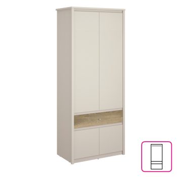 Szekrény, kasmír/evoke tölgy, KAROS 4D1S