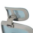 Irodai szék, neomint/világosszürke/szürke, teherbírás 150 kg, ERMEN