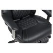 Irodai szék, fekete ekobőr/króm, teherbírás 150 kg, URIEN