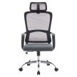 Irodai szék, fekete/szürke/króm, teherbírás 150 kg, RANDY