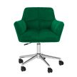 Irodai szék, smaragd selymes szövet/króm, HAGRID NEW