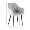 Dizájnos fotel, sötétszürke Velvet szövet, FEDRIS 2 NEW