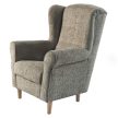 Füles fotel, szürkésbézs Taupe szövet Coral, CHARLOT