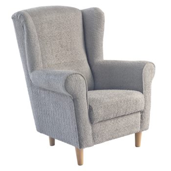 Füles fotel, szürke szövet Coral, CHARLOT