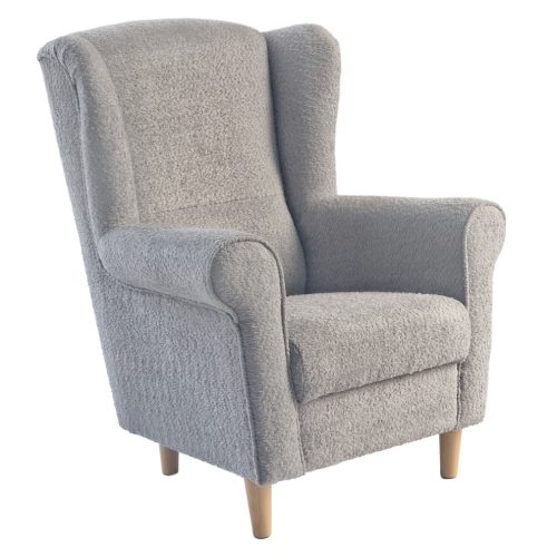 Füles fotel, szürke szövet Coral, CHARLOT