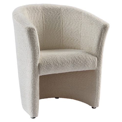 Klub fotel, tejszínes Coral anyag, CUBA