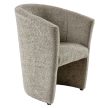 Klub fotel, szürkésbézs Taupe Coral anyag, CUBA