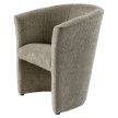 Klub fotel, szürkésbézs Taupe Coral anyag, CUBA