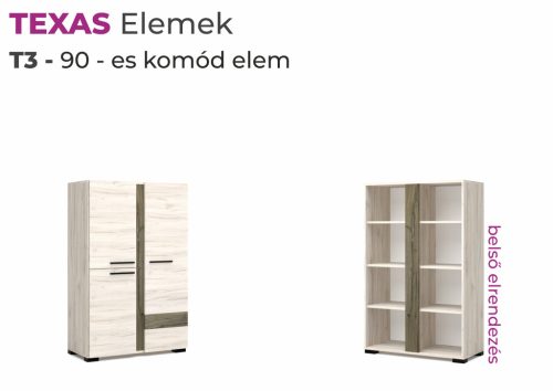 TEXAS (T3) 90 komód elem